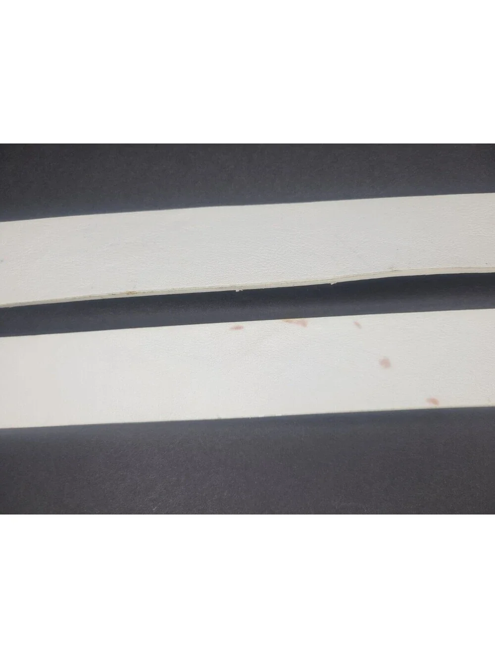 2Pc INC International Concepts Womens Faux Leather Solid White Casual Belt XL